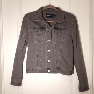 Calvin Klein NWOT grey denim jacket